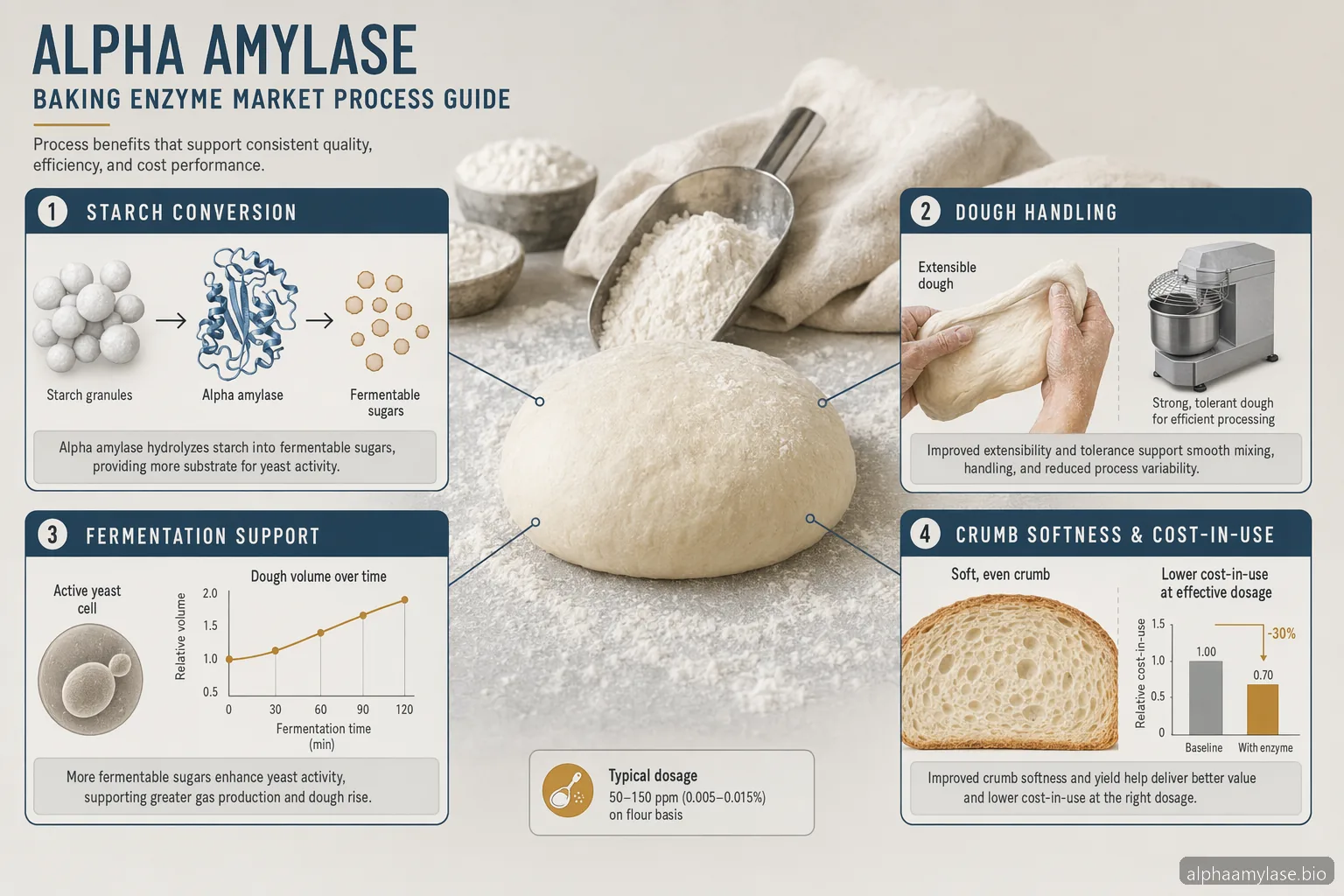 سوق إنزيم ألفا أميلاز للخبز: دليل عملية — at-a-glance summary