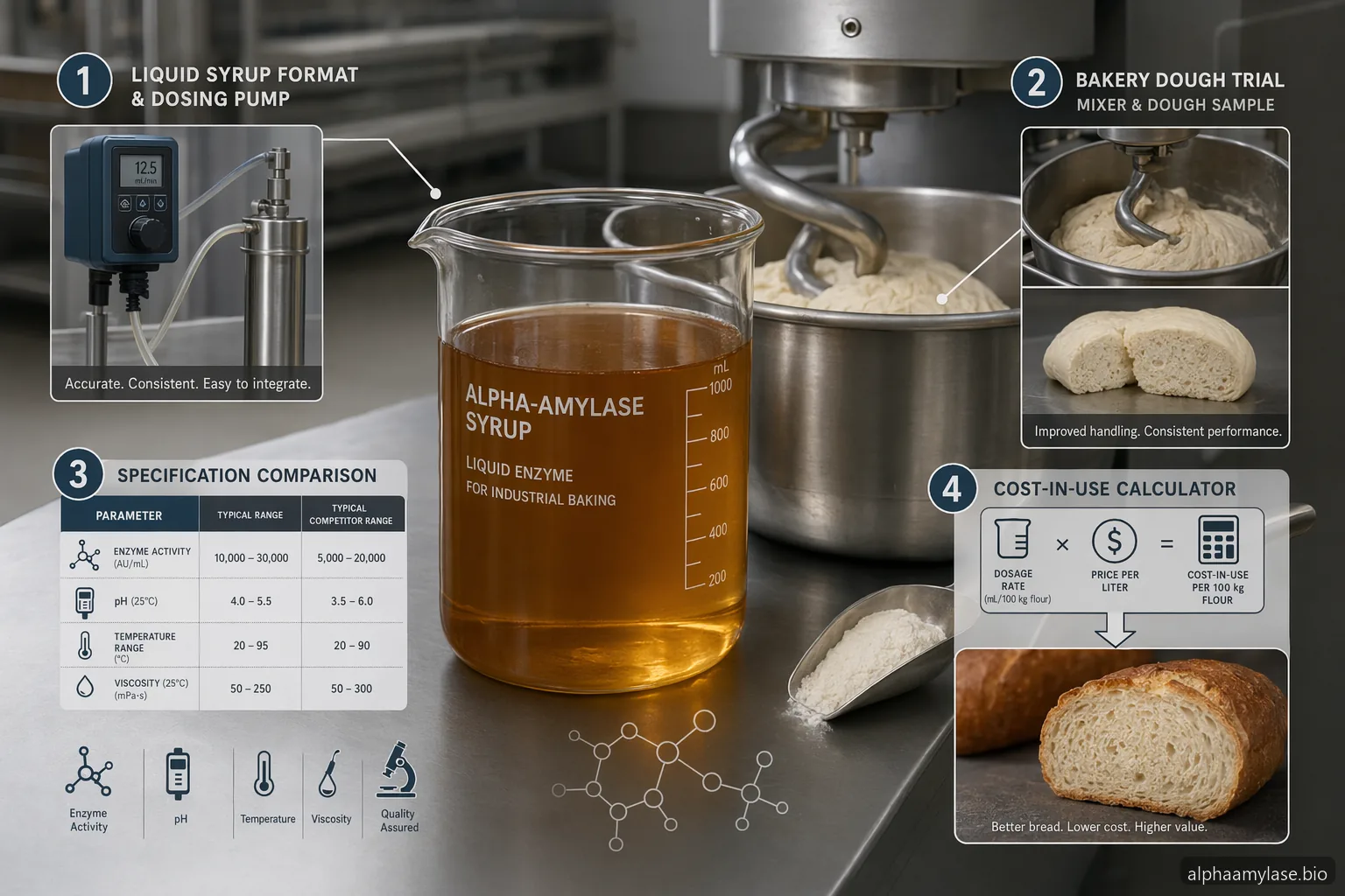 Sirop Alpha Amylase for Industrial Baking — at-a-glance summary